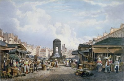 Ansicht des Marche des Innocents, ca. 1840-45 von Philippe Benoist